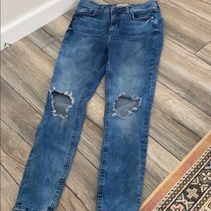 Free people high waisted denim